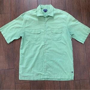 Callaway Golf Mint Green Button Down Golf Shirt sz Large
